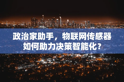 政治家助手，物联网传感器如何助力决策智能化？