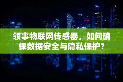 领事物联网传感器，如何确保数据安全与隐私保护？