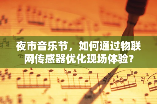 夜市音乐节，如何通过物联网传感器优化现场体验？