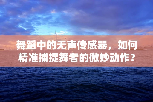 舞蹈中的无声传感器，如何精准捕捉舞者的微妙动作？