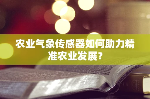 农业气象传感器如何助力精准农业发展？