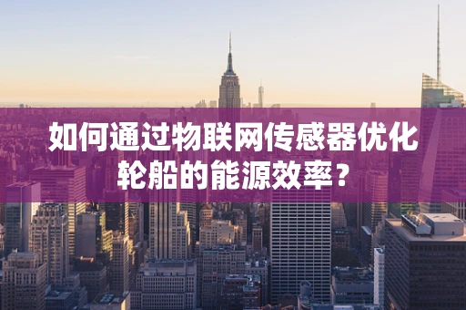 如何通过物联网传感器优化轮船的能源效率？