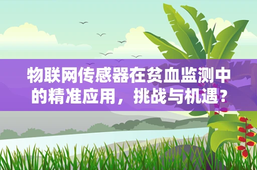物联网传感器在贫血监测中的精准应用，挑战与机遇？