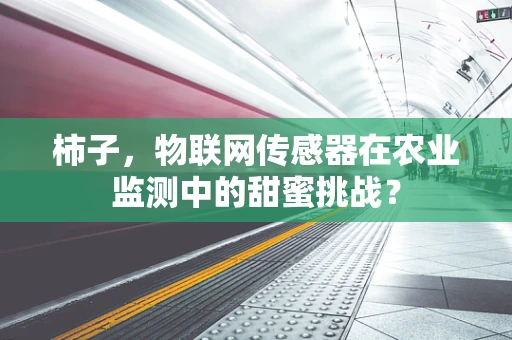 柿子，物联网传感器在农业监测中的甜蜜挑战？