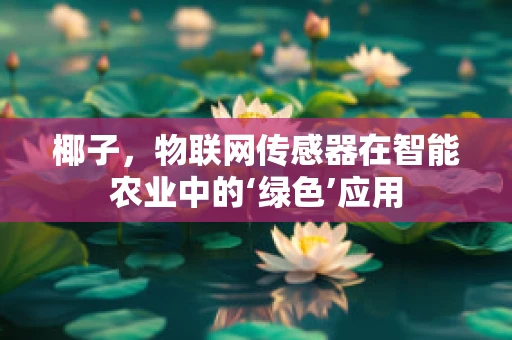 椰子，物联网传感器在智能农业中的‘绿色’应用