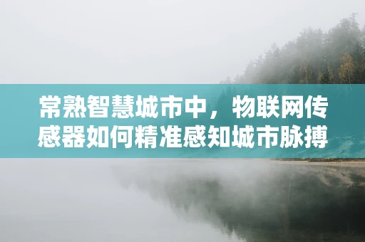 常熟智慧城市中，物联网传感器如何精准感知城市脉搏？