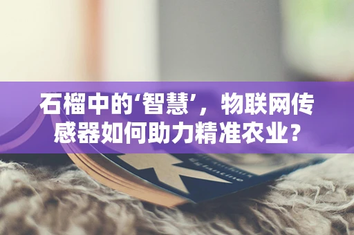 石榴中的‘智慧’，物联网传感器如何助力精准农业？
