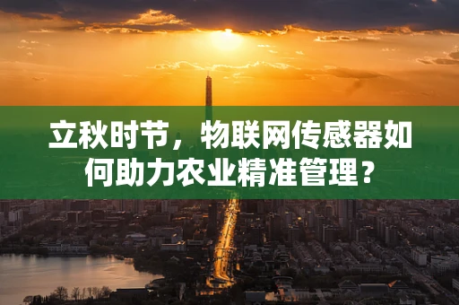立秋时节，物联网传感器如何助力农业精准管理？