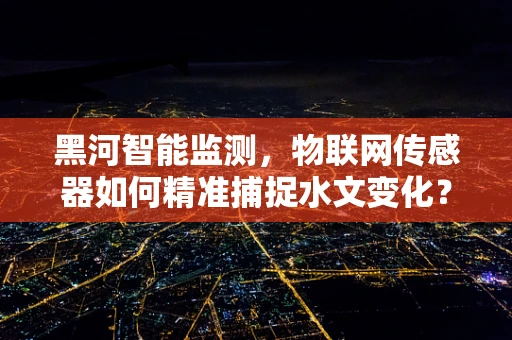 黑河智能监测，物联网传感器如何精准捕捉水文变化？