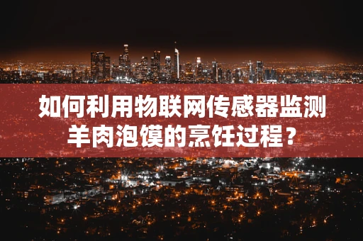 如何利用物联网传感器监测羊肉泡馍的烹饪过程？