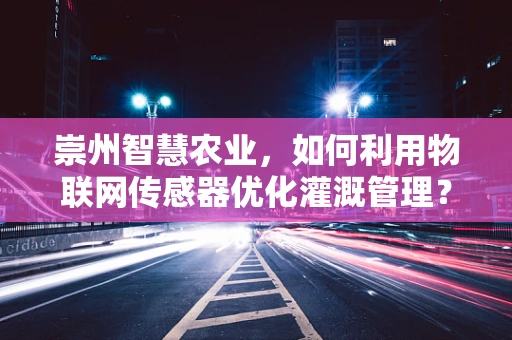 崇州智慧农业，如何利用物联网传感器优化灌溉管理？