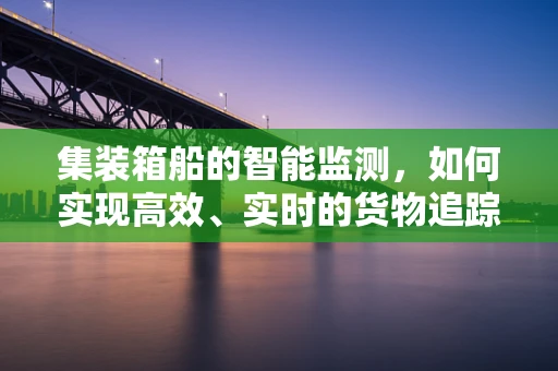 集装箱船的智能监测，如何实现高效、实时的货物追踪？