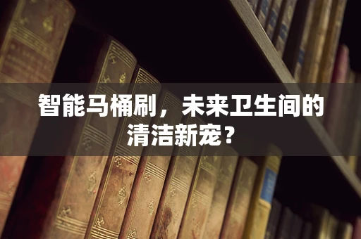 智能马桶刷，未来卫生间的清洁新宠？