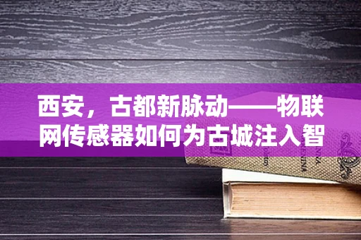 西安，古都新脉动——物联网传感器如何为古城注入智慧血液？