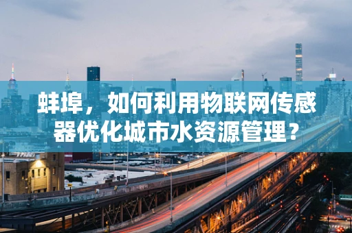 蚌埠，如何利用物联网传感器优化城市水资源管理？