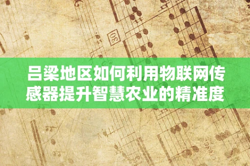 吕梁地区如何利用物联网传感器提升智慧农业的精准度？