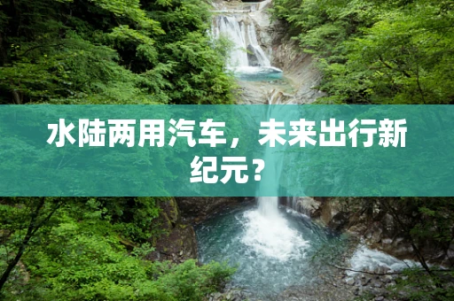 水陆两用汽车，未来出行新纪元？