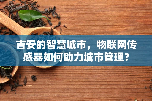 吉安的智慧城市，物联网传感器如何助力城市管理？