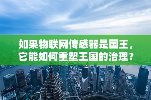 如果物联网传感器是国王，它能如何重塑王国的治理？