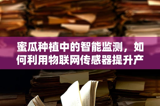 蜜瓜种植中的智能监测，如何利用物联网传感器提升产量与品质？