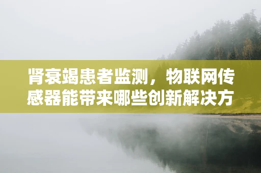 肾衰竭患者监测，物联网传感器能带来哪些创新解决方案？