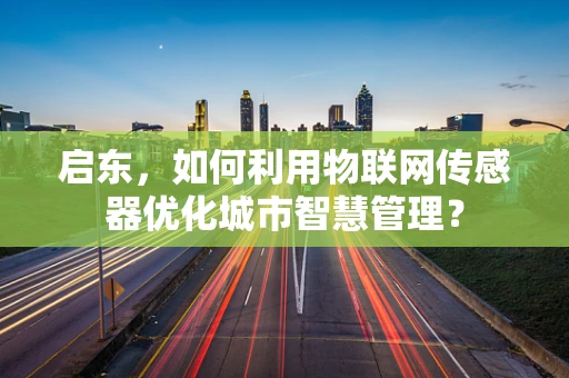 启东，如何利用物联网传感器优化城市智慧管理？