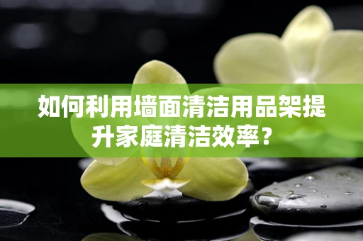 如何利用墙面清洁用品架提升家庭清洁效率？