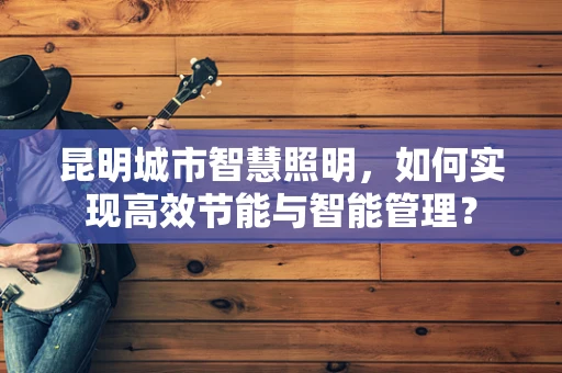 昆明城市智慧照明，如何实现高效节能与智能管理？