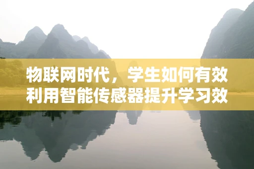 物联网时代，学生如何有效利用智能传感器提升学习效率？