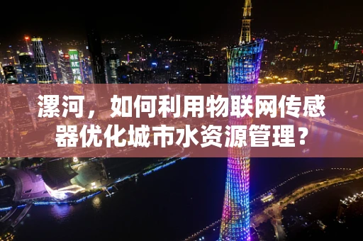 漯河，如何利用物联网传感器优化城市水资源管理？