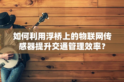 如何利用浮桥上的物联网传感器提升交通管理效率？