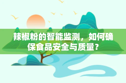 辣椒粉的智能监测，如何确保食品安全与质量？