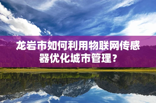 龙岩市如何利用物联网传感器优化城市管理？