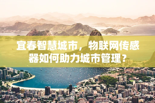 宜春智慧城市，物联网传感器如何助力城市管理？
