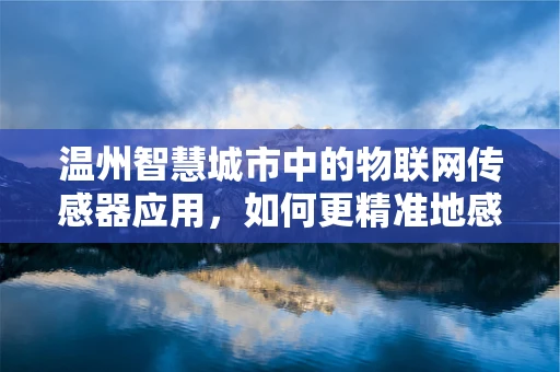 温州智慧城市中的物联网传感器应用，如何更精准地感知城市脉动？