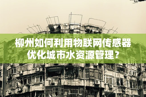 柳州如何利用物联网传感器优化城市水资源管理？