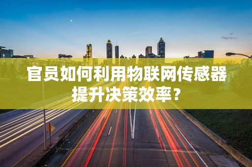 官员如何利用物联网传感器提升决策效率？