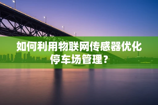 如何利用物联网传感器优化停车场管理？