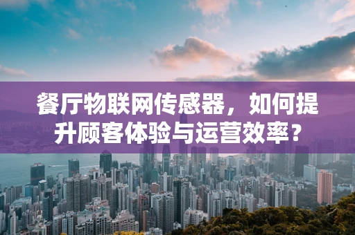 餐厅物联网传感器，如何提升顾客体验与运营效率？