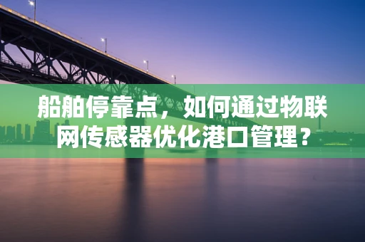 船舶停靠点，如何通过物联网传感器优化港口管理？