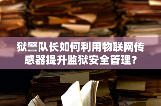 狱警队长如何利用物联网传感器提升监狱安全管理？