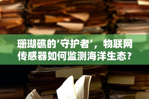 珊瑚礁的‘守护者’，物联网传感器如何监测海洋生态？