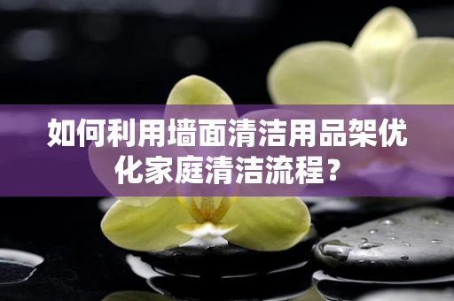 如何利用墙面清洁用品架优化家庭清洁流程？