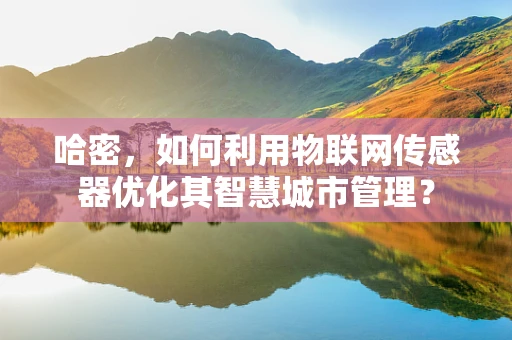 哈密，如何利用物联网传感器优化其智慧城市管理？