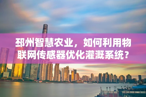 邳州智慧农业，如何利用物联网传感器优化灌溉系统？