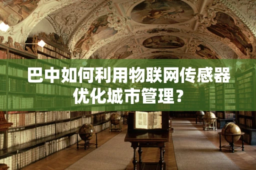 巴中如何利用物联网传感器优化城市管理？