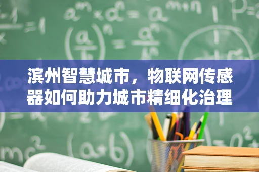 滨州智慧城市，物联网传感器如何助力城市精细化治理？