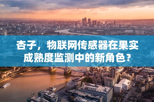 杏子，物联网传感器在果实成熟度监测中的新角色？