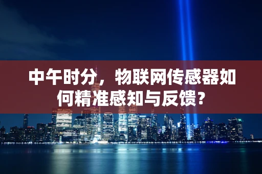 中午时分，物联网传感器如何精准感知与反馈？