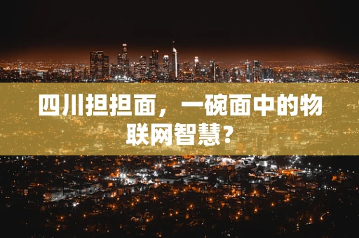 四川担担面，一碗面中的物联网智慧？